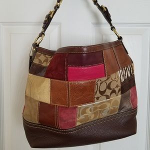 Coach Multicolored Patchwork Shoulder Bag